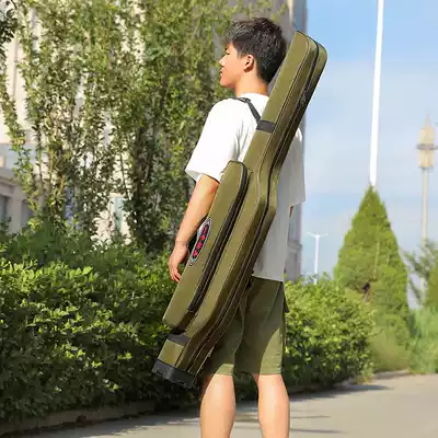Yishen fishing gear bag fishing bag fishing rod bag single-layer hard shell waterproof and wear-resistant ultra-lightweight hand rod bag Luya