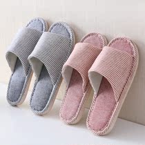 Spring Autumn Flooring Slippers Linen Soft Bottom Home Slippers Casual Non-slip Cloth Art Slippers