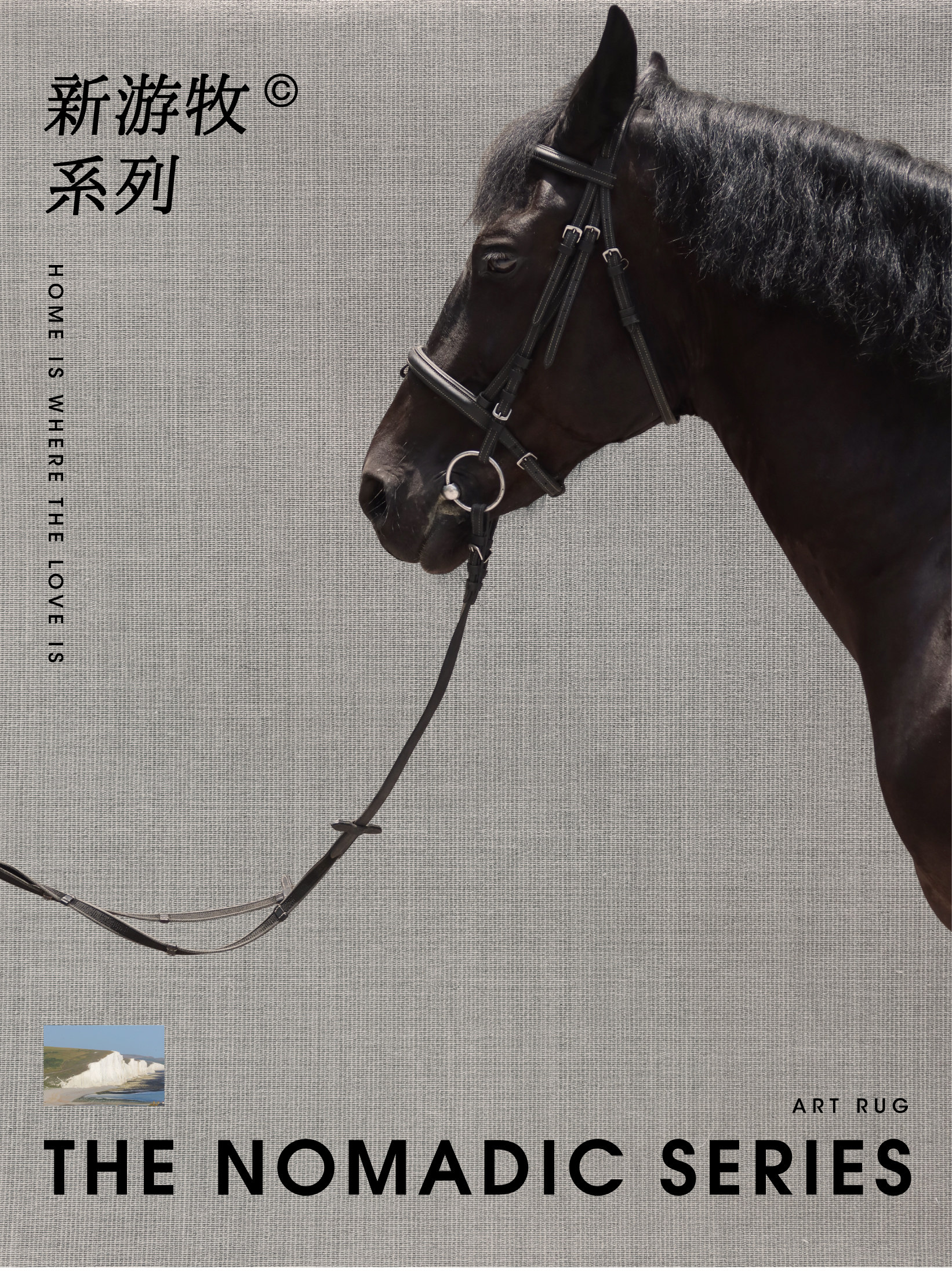 ковер 青山美宿|新游牧系列 地毯耐脏易打理进口羊毛客厅卧室极简高级感