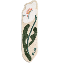 I wonder about the bedside blanket special-shaped carpet super soft and cute girly flowers in the bedroom INS style Qingshan Meisu