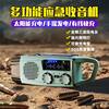 Solar-Powered Emergency Hand-Crank Radio, Disaster Prevention and War Preparation, Multi-Functional Power Bank, Flashlight, Doomsday Survival Kit