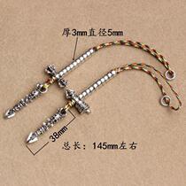 Bracelet 108 accessories Tibetan silver set DIY cloud-backed side hanging brass tassel style King Kong star and moon jewelry