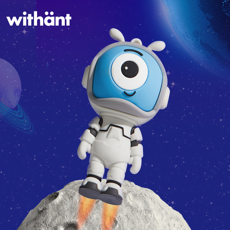 Withant Ant Astronaut School Bag Cartoon Pendant Doll Cute 3D Keychain Backpack