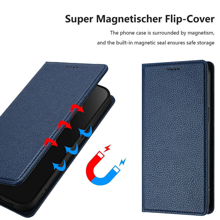 Lychee Grain Leather Flip Sony Xperia Phone Case