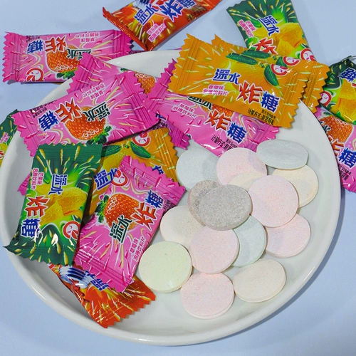 Глубоководная бомба с жареным сахаром. Выплетенный сахарный сахарный сахар после 8090 детства Ностальгические закуски 1 пита