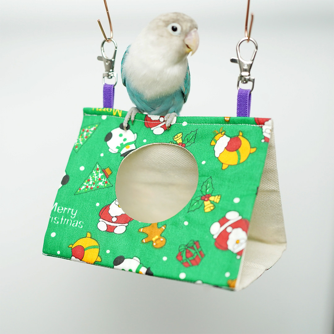 Bird Parrot Nest Hammock Bird House Sleeping Nest Pleasure Triangle Bird Nest Pure Cotton Canvas Spring Summer Edition Pure Cotton Canvas