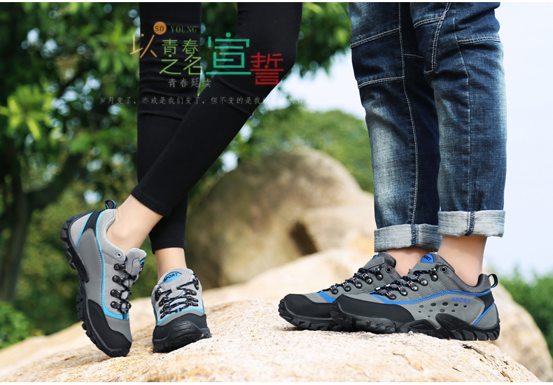 Giày leo núi mùa thu và mùa đông giày nam mùa xuân và mùa hè giày leo núi nữ ấm áp ngoài trời giày thông thường giày du lịch thể thao giày đi bộ nam - Khởi động ngoài trời giày giữ ấm