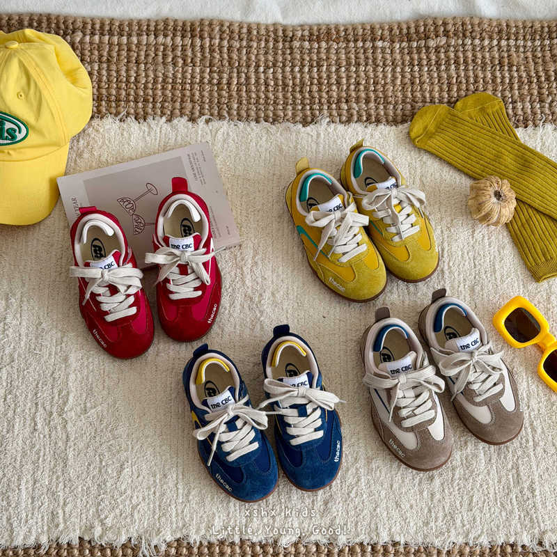 Children's Functional Sneakers, Retro Color-Blocking, 2026 Autumn New Model, Boys' Sports Shoes, Breathable Dopamine Shoes for Girls Children's Functional Sneakers, Retro Color-Blocking, 2026 Autumn New Model, Boys' Sports Shoes, Breathable Dopamine Shoes for Girls
