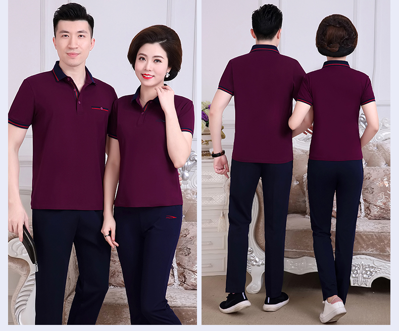 Đàn ông và phụ nữ trung niên mặc đồ thể thao giản dị phù hợp với mẹ và cha mùa hè chạy quần ngắn tay cho các cặp vợ chồng trung niên - Thể thao sau bộ đồ the thao nữ adidas