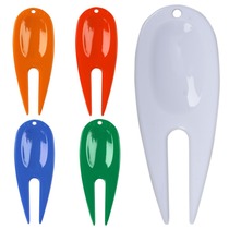 A set of 60 golf green forks golf course turf repair forks plastic green repair forks 6 colors 70*27mm