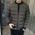 Áo khoác cotton nam không mũ, trưởng thành Quần áo nam trẻ trung 靓 Áo khoác cotton 30 - 35 tuổi Bọ cạp nhỏ áo cardigan nam Đồng phục bóng chày