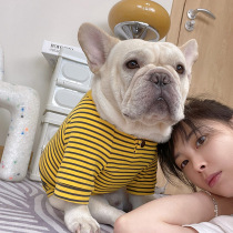 Fall and Winter Dog Clothes Strip-striped Cotton Teddy Bear Small Small Dog Tide Pet Cat