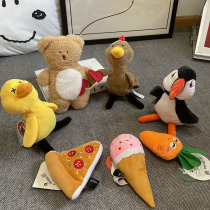 Pet dog toy grinding teeth to bite-resistant puppy taddy dog teddy pet pipe tooth stick to grind the sound