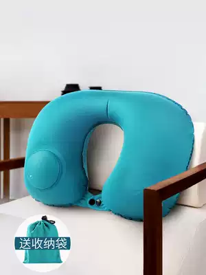 JAJALIN Inflatable U-pillow Neck Pillow Airplane Travel Adult Portable Press Automatic Inflatable Pillow