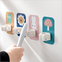 Cartoon Mop Hook Free to punch wall hanging wall Upper washroom sweep Mop Clip Thever Powerful fixed buckle