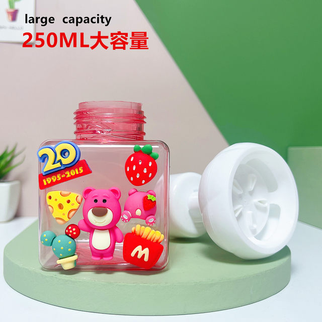 Cute flower foam bubbler lotion shower gel hand soap shampoo cartoon girl heart press bottle