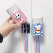 Creative Cartoon Child Toilet Suction Wall Type Children Wall-mounted Toothbrush Cup Tooth Cylinder Cup Toothbrush Holder Couple Gargle Cup