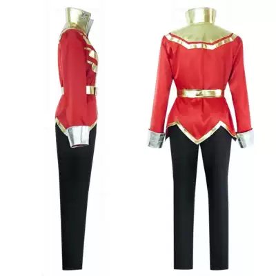 海賊戰隊角色拌演服裝定製豪快者cosplay服裝豪快紅cosplay服裝