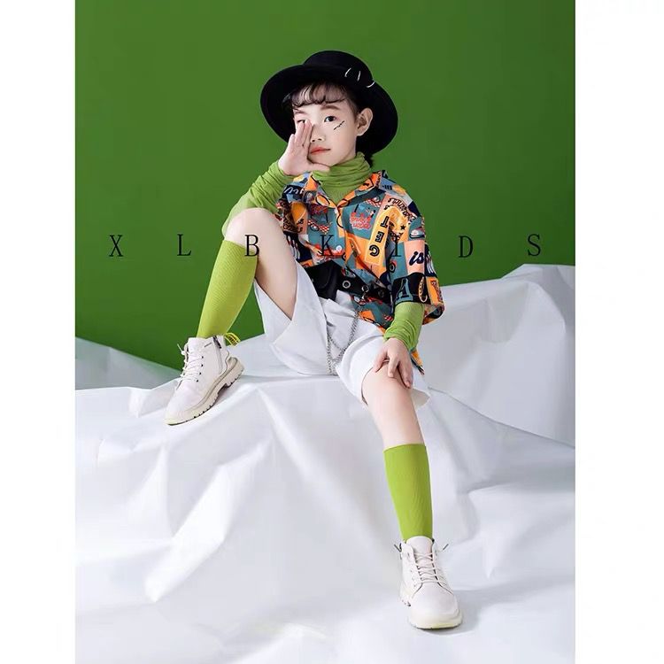 New Studio Show Photo Boy and Girl Tide Children Xiaoqing Photography Model Clothing Clothing