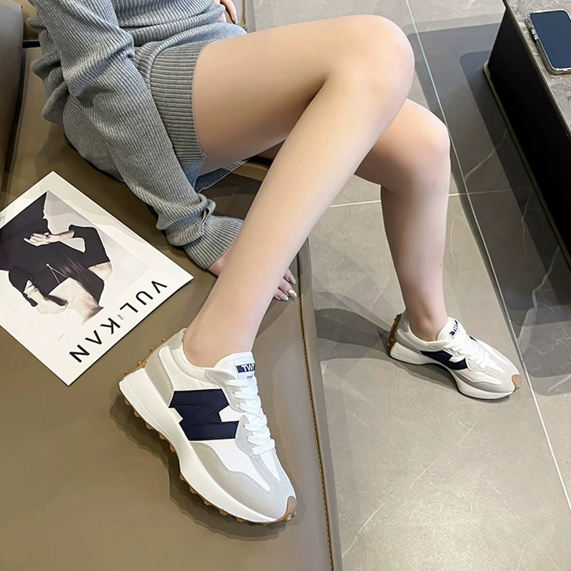 Утилизированные / Wastewoma Xiaoman обувь для талии Daddy shoes женские шаги, маленькое шоу 2024 весна и осень новые повседневные кроссовки
