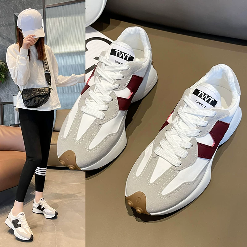 Утилизированные / Wastewoma Xiaoman обувь для талии Daddy shoes женские шаги, маленькое шоу 2024 весна и осень новые повседневные кроссовки