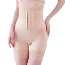 Thin summer high waist stomach stomach stomach underwear enhanced version of postpartum waist shaping body lift hip thin leg pants women