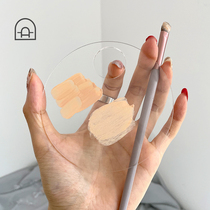 Dongha dormitory makeup palette special makeup foundation liquid blending plate acrylic transparent mini Red Book