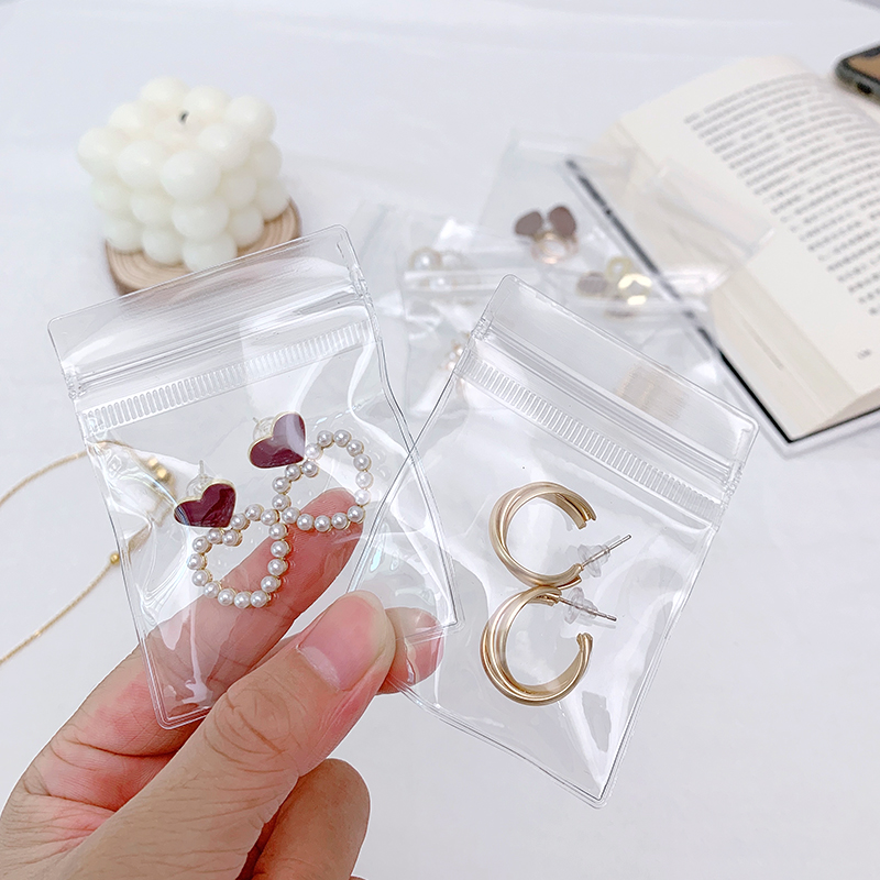 Dhabha Jewelry Collection Bag Transparent Seal Anti-Oxidation Containing Necklace Needle Hand Condensed Portable Dust-Proof Moisture Protection