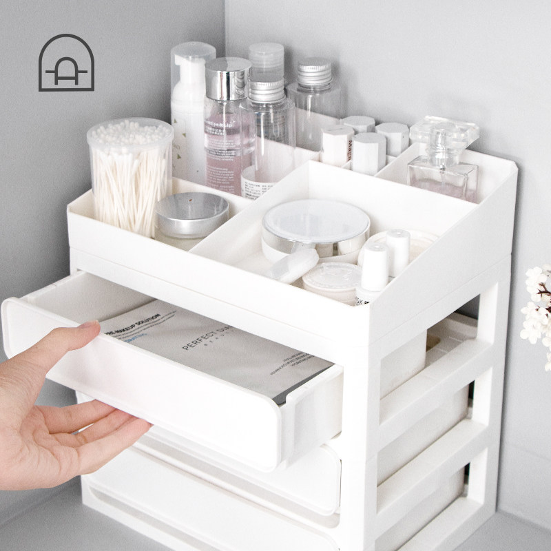 Dongha Cosmetic Finishing Rack Skin-care Products Lipstick Red Containing Box Makeup Bench Dust Drawer Dorm Table Top Shelf