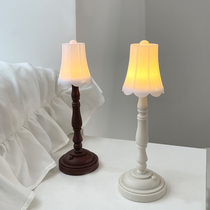 Donhains Eurostyle Small Night Light Dorm Room Decoration Small Table Lamp Bedside Girl LED Creativity New Cute Bed Headlights