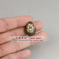 Pure copper red copper pendant silver ingot treasure God of Wealth small pendant gilt gold gilt silver gold gold key chain accessories