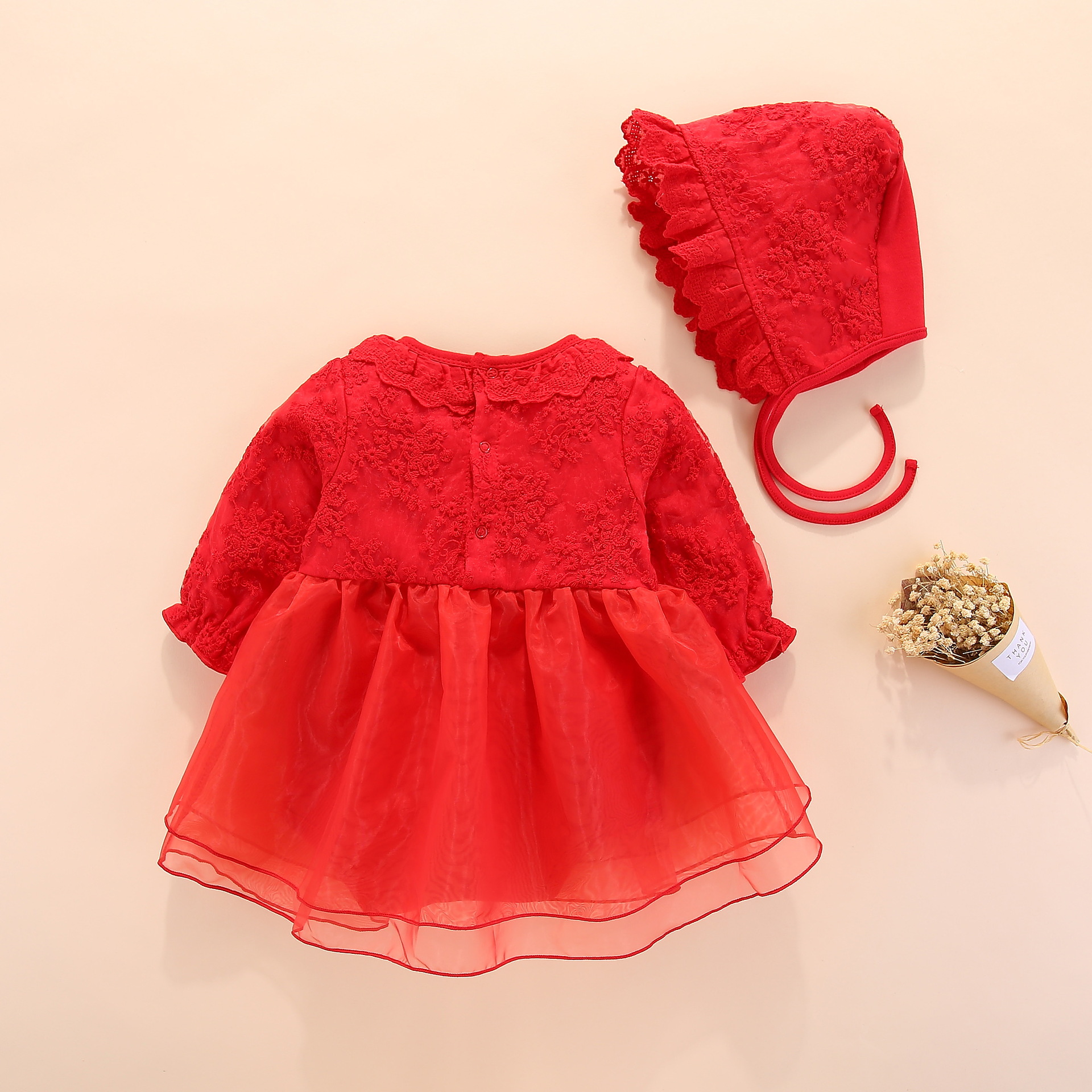 Váy mùa thu và cotton cho bé Váy công chúa cho bé trăng tròn trăm ngày tuổi Váy quà tặng sơ sinh set hộp quà tặng sơ sinh dành cho bé yêu