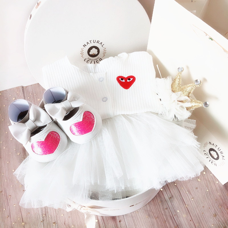 Bộ quà tặng cho bé công chúa váy cotton quần áo sơ sinh cung cấp quà tặng cao cấp cho bé sơ sinh phục vụ trăng tròn - Bộ quà tặng em bé đồ trẻ sơ sinh