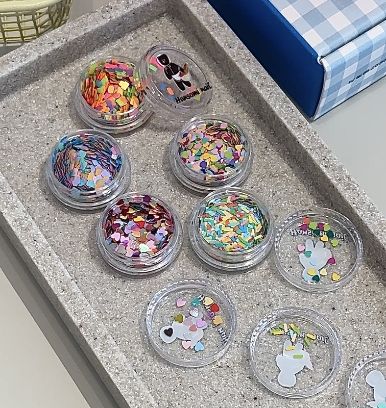 Hansomi Nail Colorful Artistic Ins-Style Nail Design Materials Colorful Patch Decorations