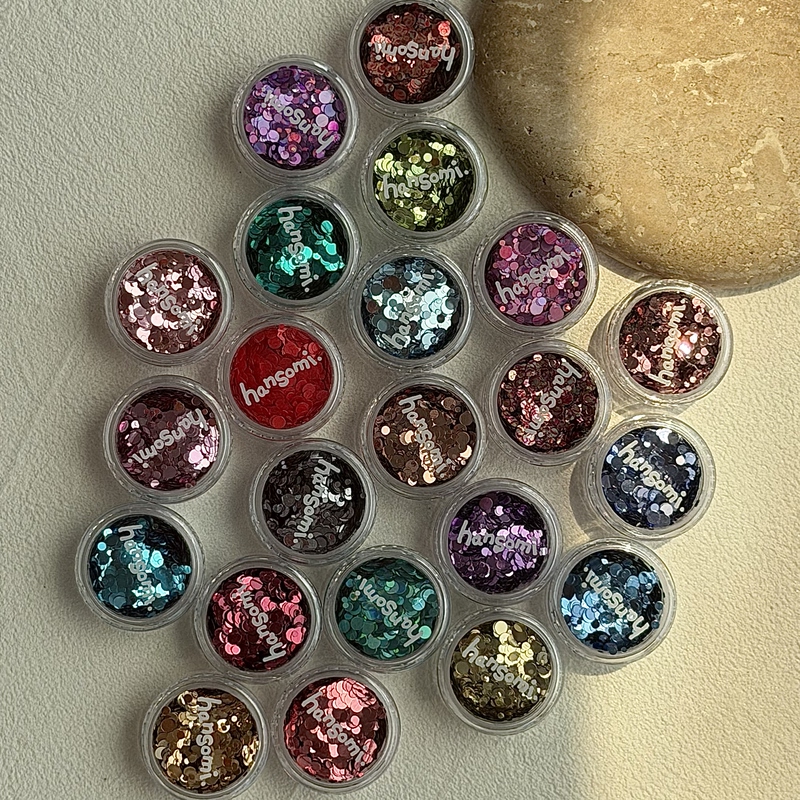 Hansomi Nail Fashionable Round Dot Petal Pieces Ins Nail Art Niche Design Materials Accessories Sequins