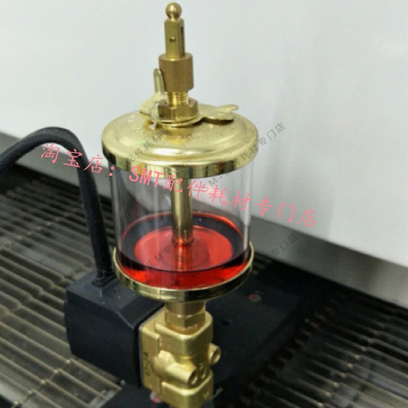 Reflow soldering high temperature oil cup 1 8*2 chain oil cup OC-102 glass needle valve type Taiwan oil bell brand 1 4*3