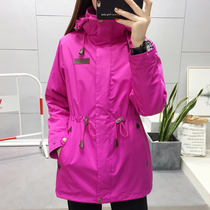 Winter long-term assault clothes women outdoor mountaineering clothes warm and windproof waterproof three-in-one two-piece ski suit tide