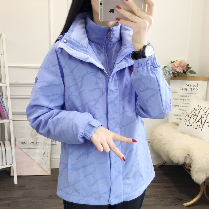 New ladies Assault Kit Three-in-one Detachable Down down Neri Tide Card Camouflate Two Sets Windproof Waterproof Jacket