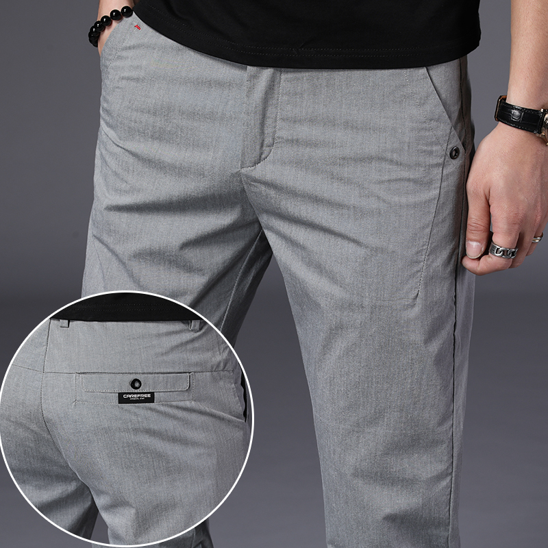 Fall Men Pants Han Current 2022 New Summer Bowl Men's Leisure Pants Direct Past Fix Small Foot Trousers