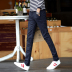 Mùa đông cộng với quần nhung dày, quần ống suông thẳng cho nam quan jean nam Quần mỏng