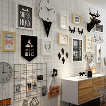 Milk Tea Shop Bar Counter Wall Deco Girl Room Arrangement 3d Solid Wall Appliquins Wind Mesh Red Bedroom Wall Sticker