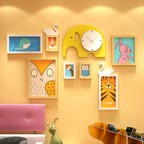 Children Room Photo Frame Composition Wall Painting Boy Girl Bedroom Bedside Cozy Hanging Painting Kindergarten Cartoon Decoration Painting