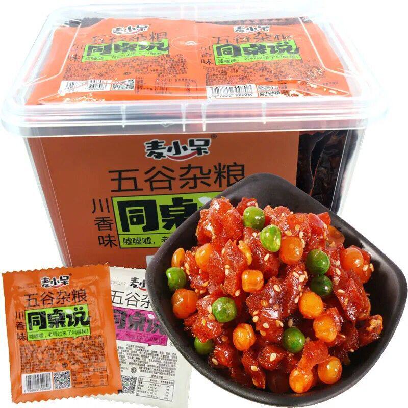 Wheat stays grain and table says spicy scent flavor spicy gluten snack spicy snack spicy snack 32g*30 pack