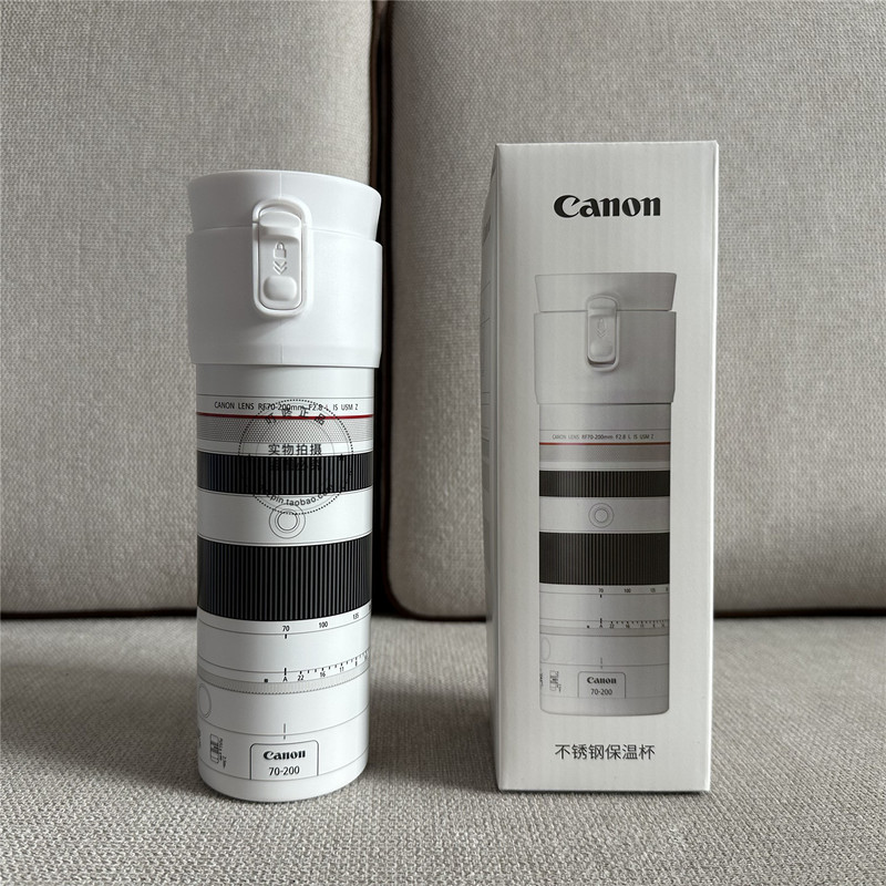 Canon Stainless Steel Thermos Cup Personalized Lens 70-200 Water Cup Photography Creative Gift for Men and Women Convenient Cup
