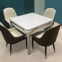 Hot selling fully automatic mahjong machine dining table dual-use mahjong table household mute small machine mahjong chess room 7-piece set