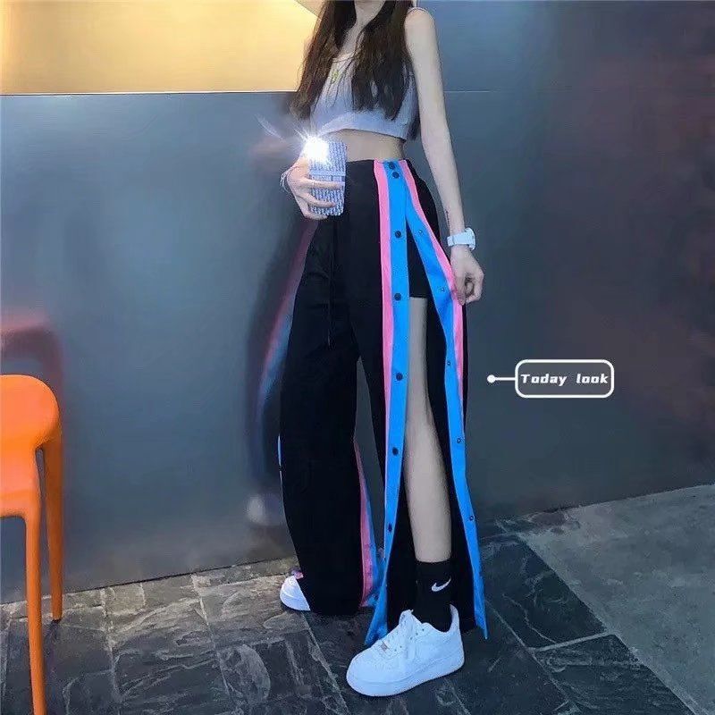 Trendy Basketball Pants for Women, Full-Length Pants for Couples, Button-Up Sports Trousers for Men, 2021 Summer New Thin Style, Chinese Fashion Trendy Basketball Pants for Women, Full-Length Pants for Couples, Button-Up Sports Trousers for Men, 2021 Summer New Thin Style, Chinese Fashion