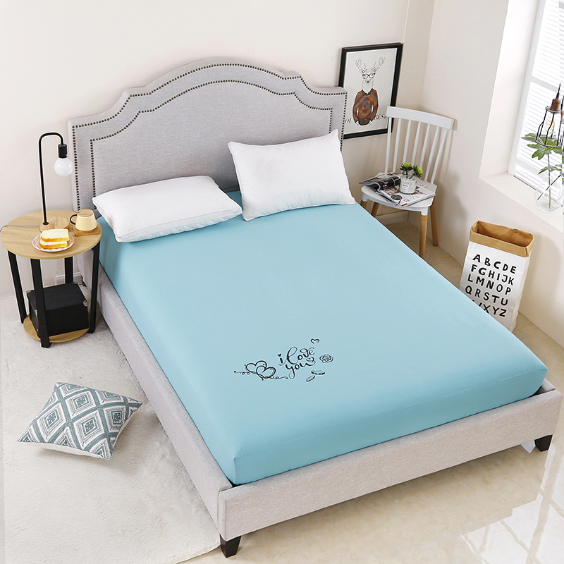 Giường 笠 giường đơn che nệm bìa bảo vệ bìa mỏng nâu pad màu trắng tinh khiết khách sạn nâng cao bụi che 1.5 1.8 m mét