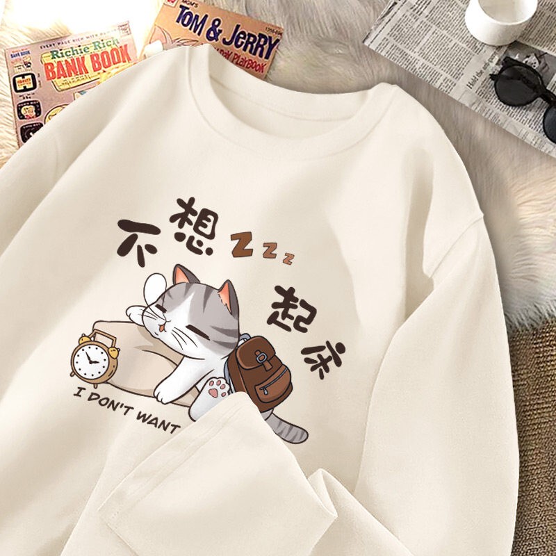 Men's Long-Sleeved T-Shirt 2026 New Style Men's Loose Pure Cotton T-Shirt Top for Teenagers Thin Style for Layering Autumn Wear