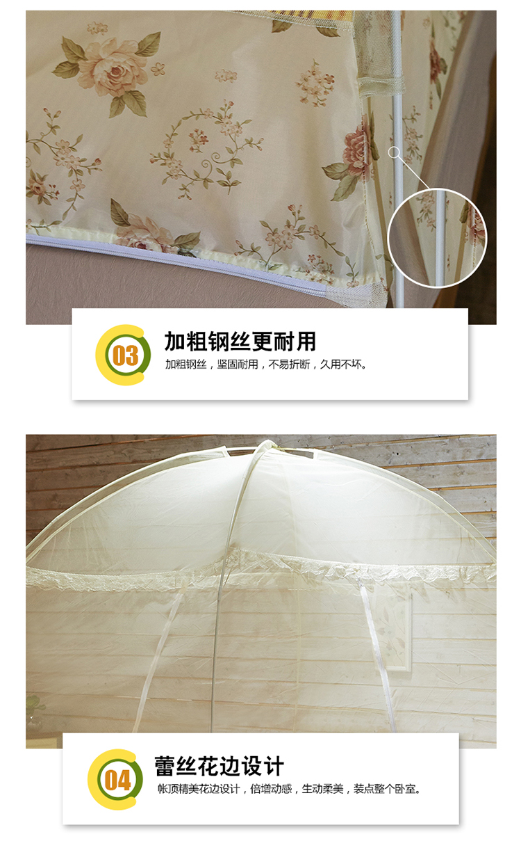 Miễn phí lắp đặt yurt lưới ký túc xá sinh viên 1m tấm 1.2m 1.5m dây kéo phía dưới 1.8m 3m người - Lưới chống muỗi mung treo giuong ngu