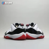Кроссовки Fenghuo Air Jordan 11 Low AJ11 черно-красные с пряжкой Кан 528896 AV2187-160